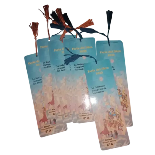 Recuerdos tipo marcapáginas Plastificados 